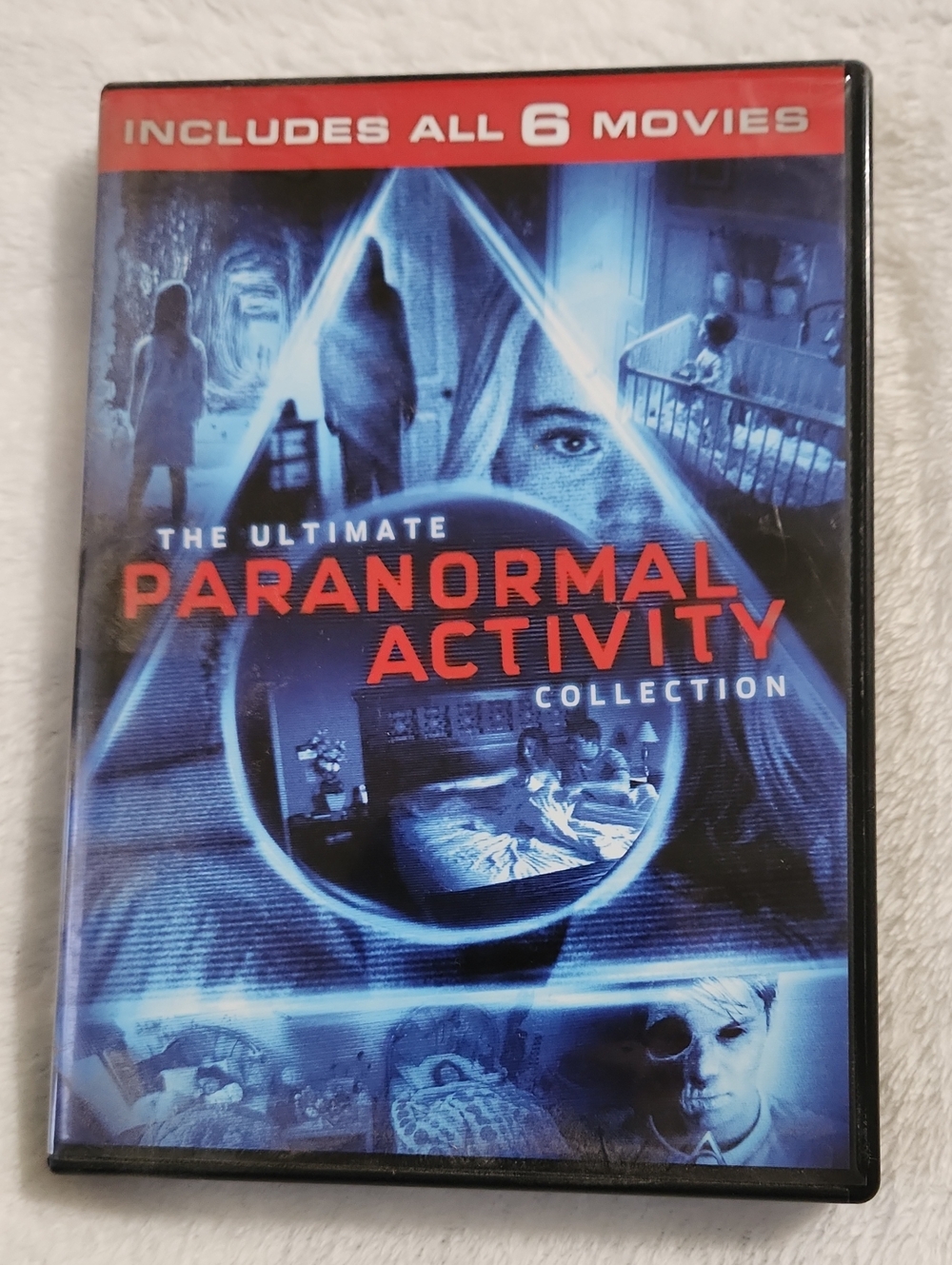 Paranormal Activity: The Ultimate Collection DVD - Blue & Red Cover